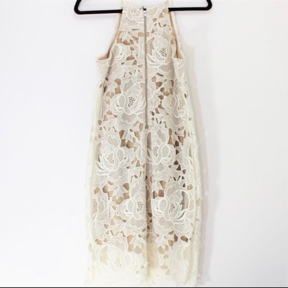 REBELLION Cream Off White Lace Beige Dress M NWOT - Picture 5 of 5